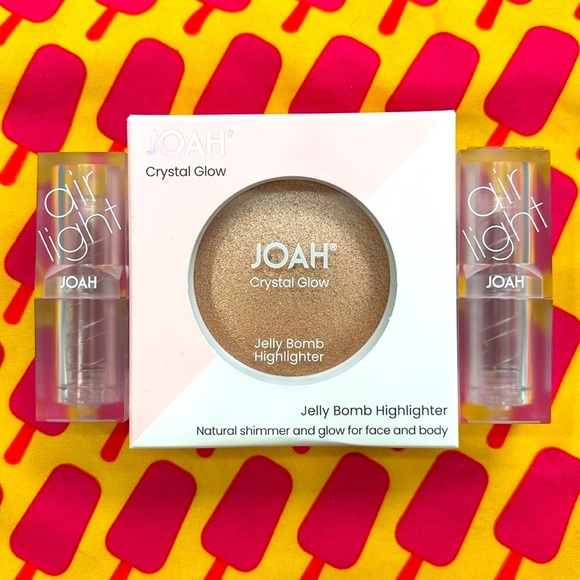 Brand New JOAH Jelly Bomb Highlighter & Two Air Light Satin Lipsticks in Sunrise - Picture 12 of 12